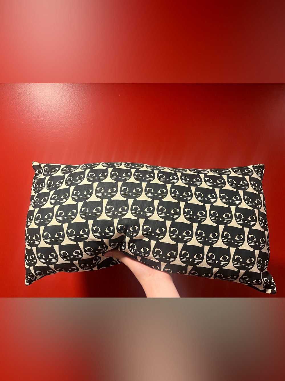 IKEA Black and white Cat Pattern Pillow